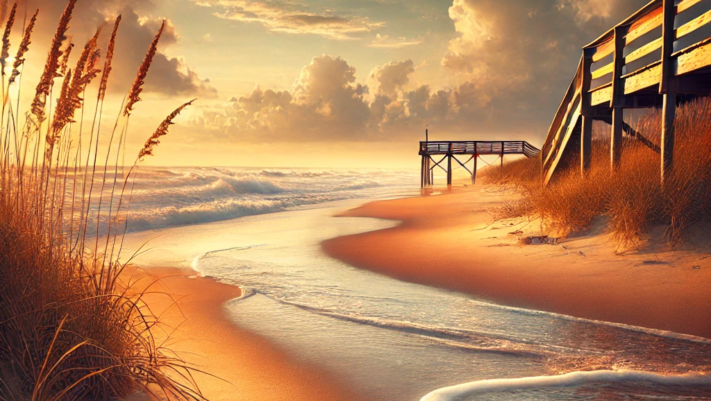 Serene U.S. Coastal Beach